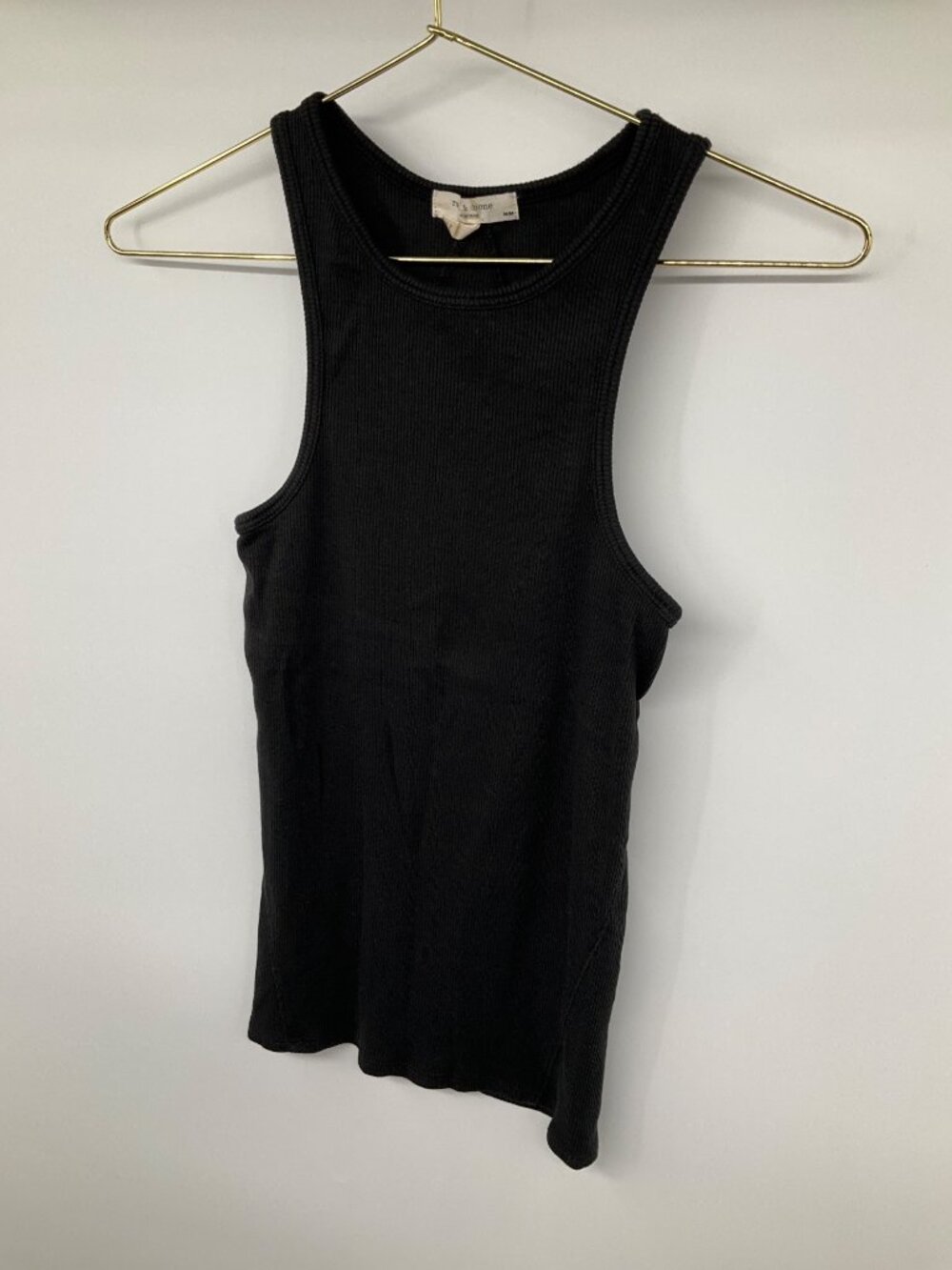 Rag & Bone size Medium Essential Ribbed Racerback Tank Black - Picture 3 of 9